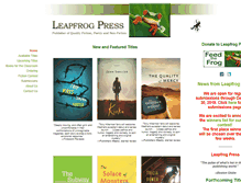 Tablet Screenshot of leapfrogpress.com